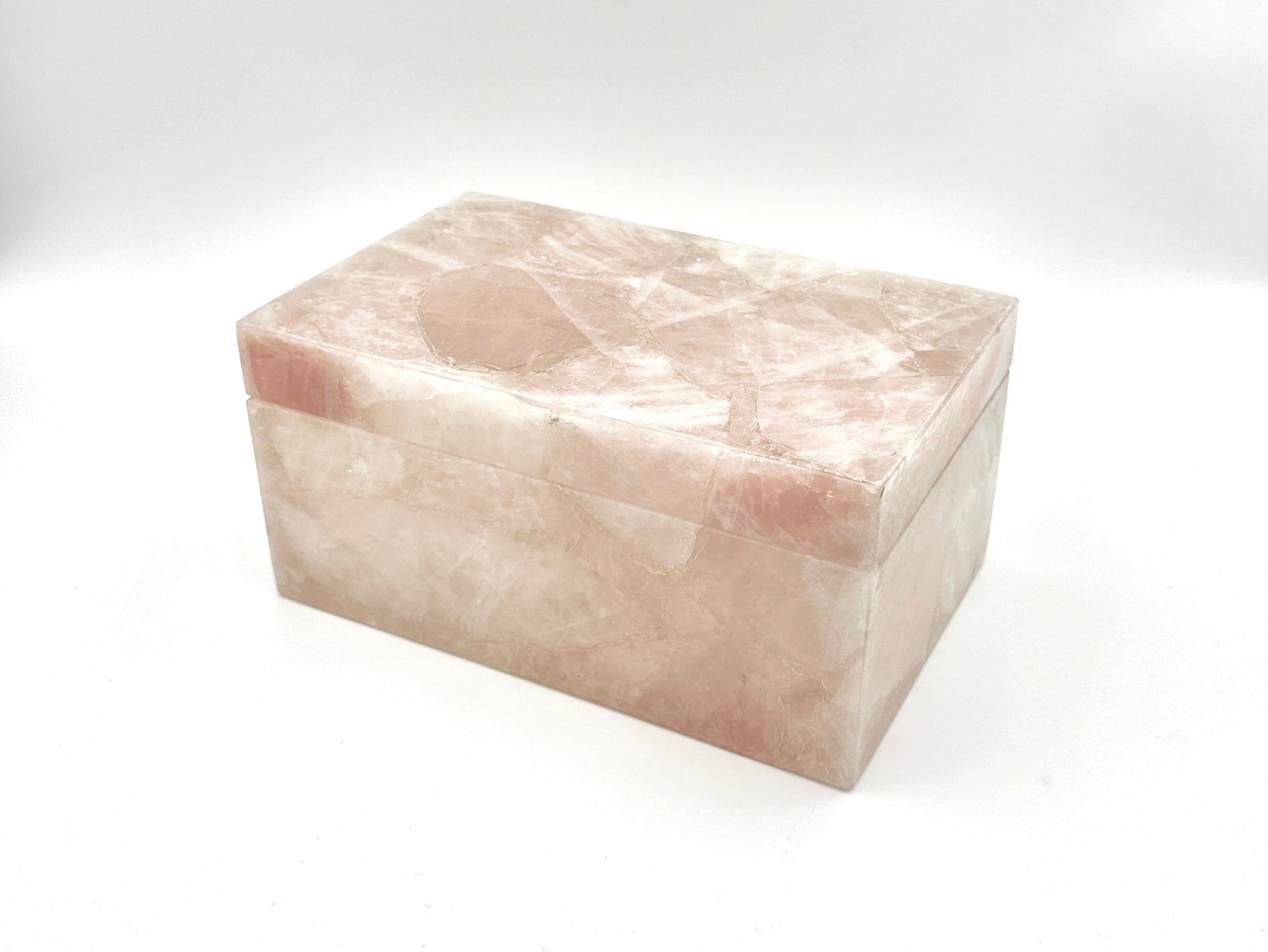 Gemstone Rose Quartz Large rectangular accessory box