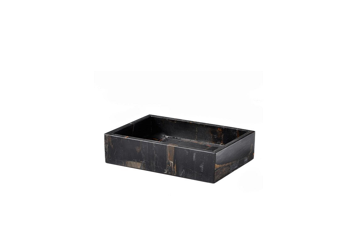 Retro Petrified Wood Soap Dish