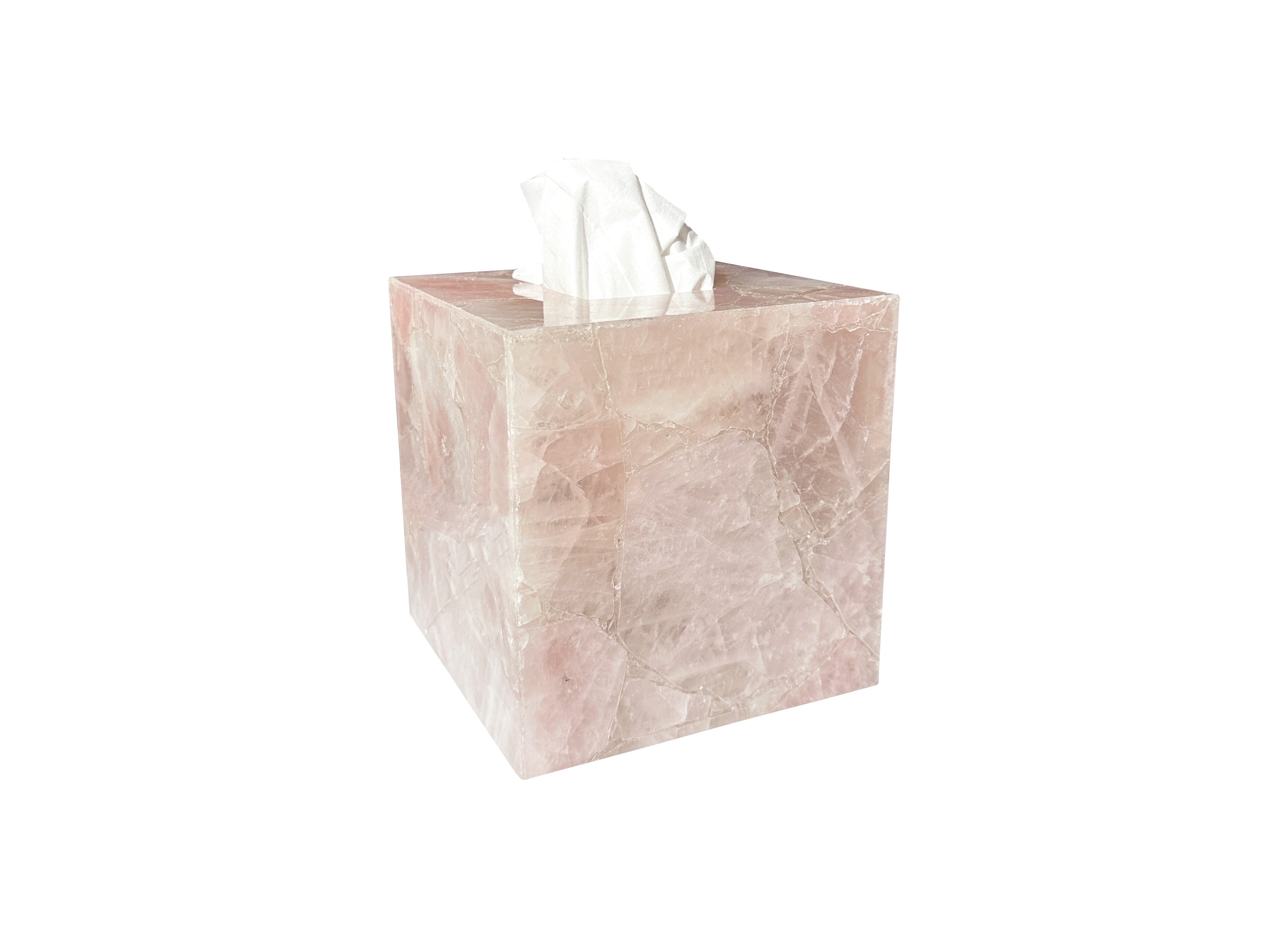Rose Quartz Tissue Box Cover boutique