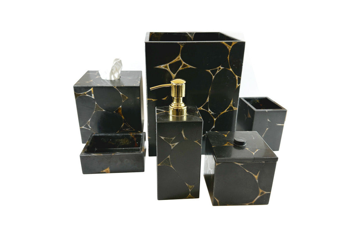 Black Obsidian with Gold