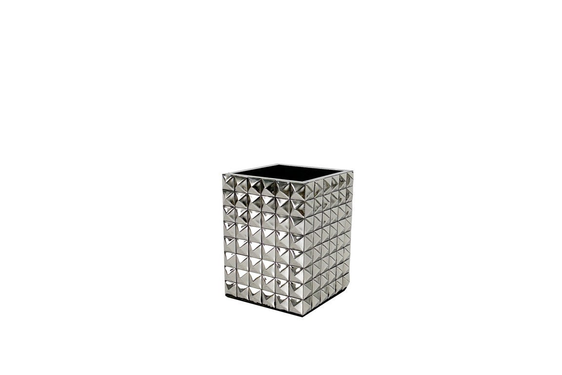Silver Glam Brush Holder