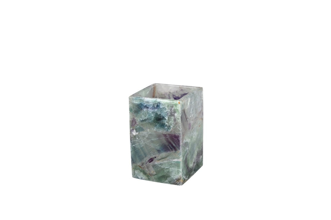 Green Fluorite Brush Holder