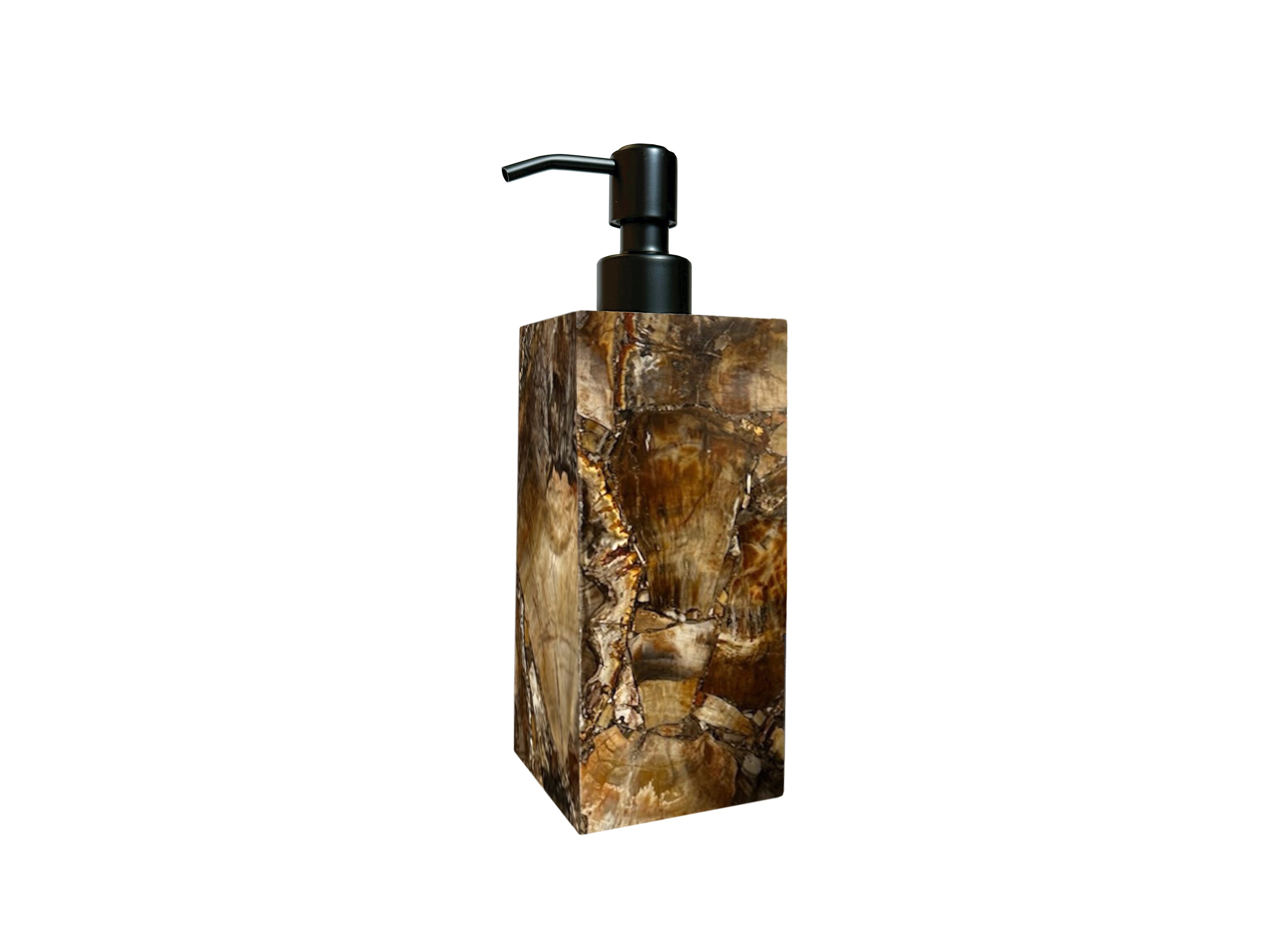 Brown Petrified Wood Lotion Dispenser