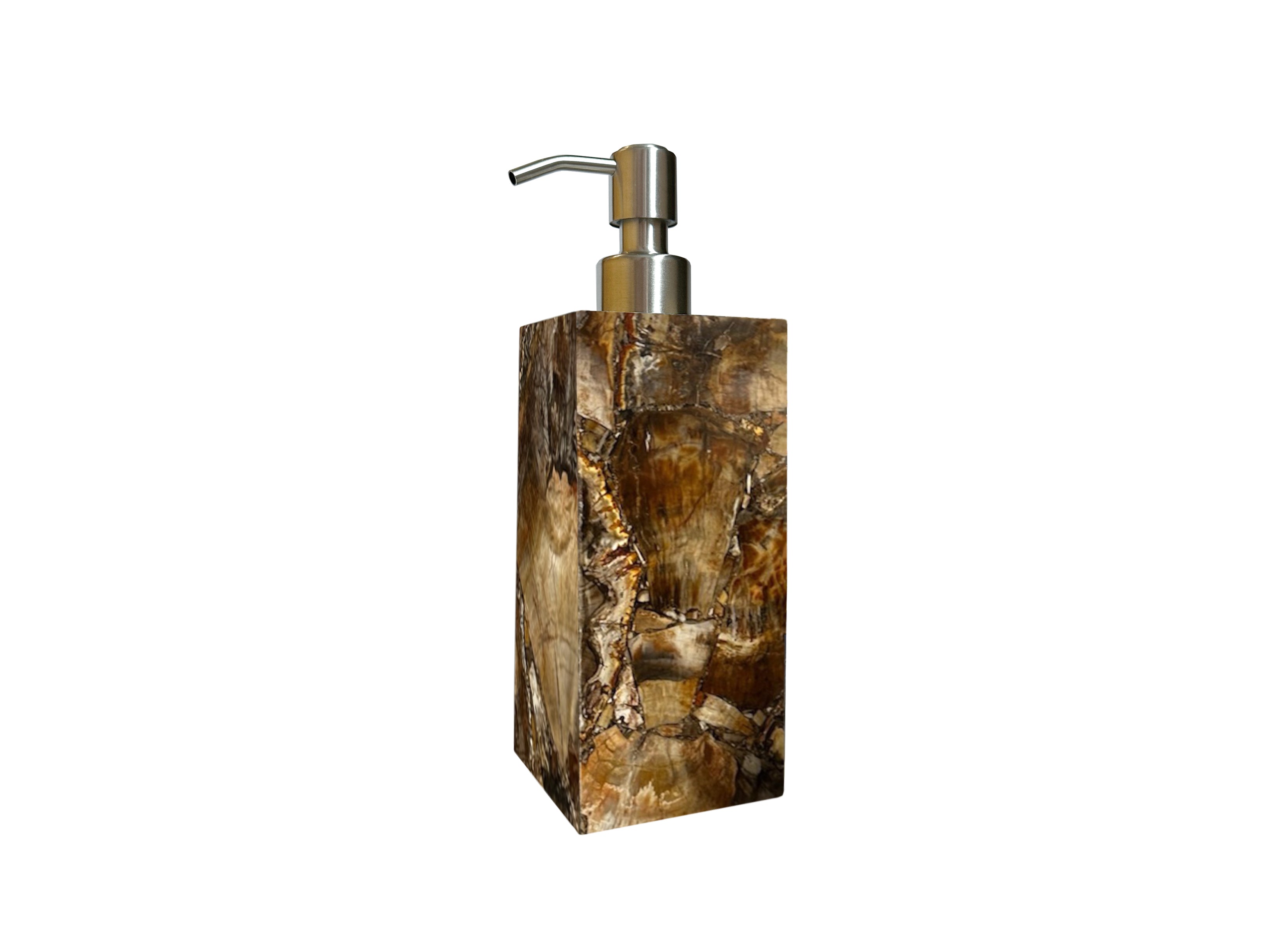 Brown Petrified Wood Lotion Dispenser