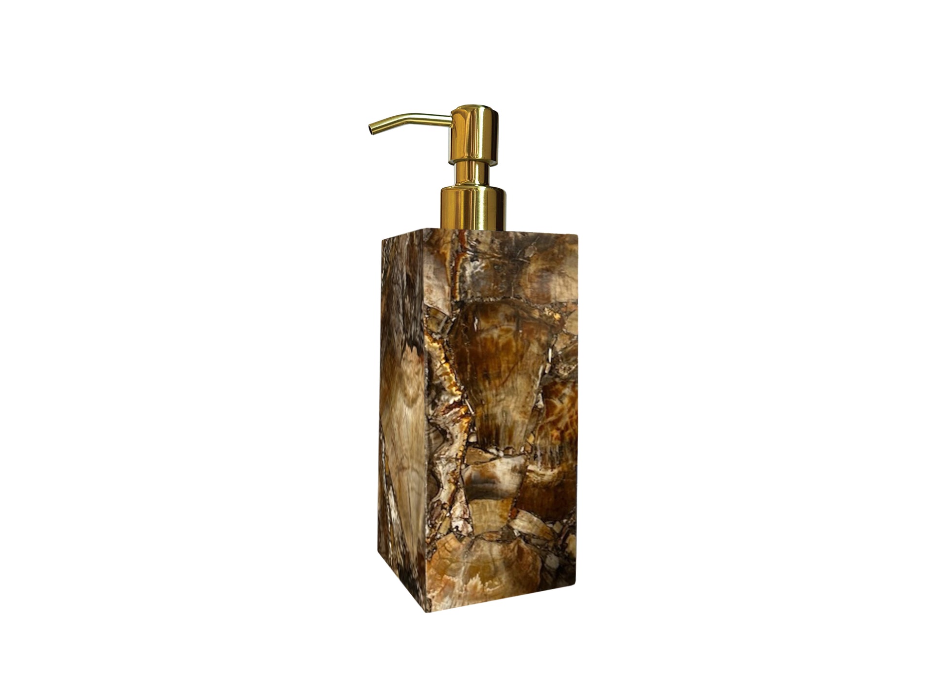 Brown Petrified Wood Lotion Dispenser