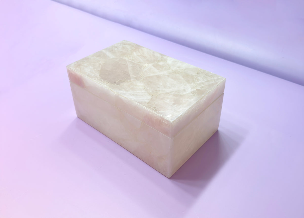 Rose Quartz Large Jewelry/Accessories Box