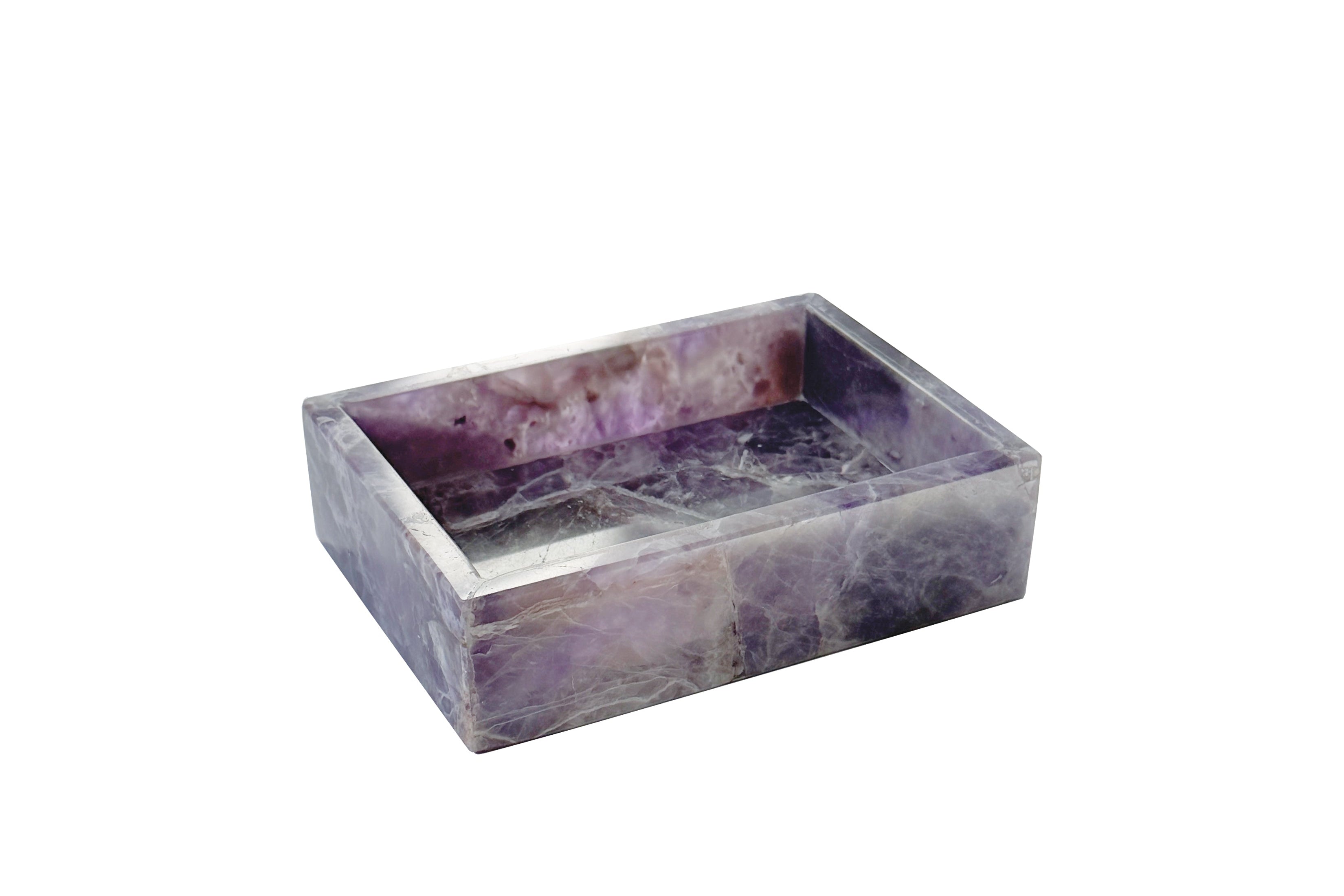 Amethyst Soap Dish gemstone taj bath soap