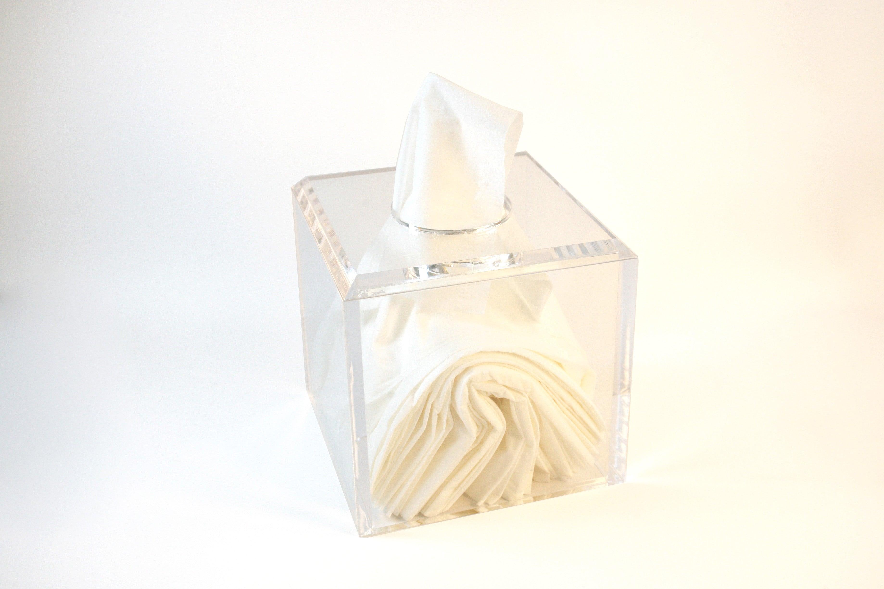 Clear Tissue Box Cover