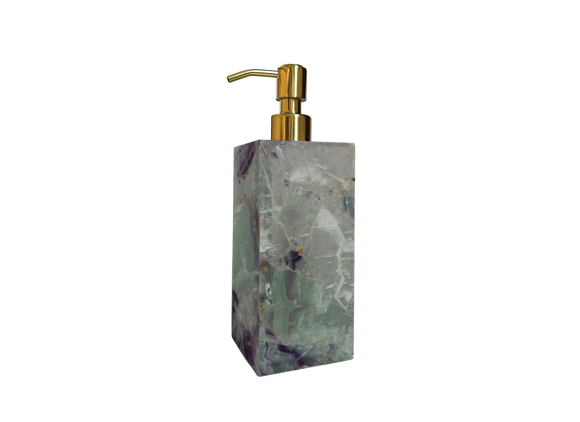 Green Fluorite Lotion and Soap Dispenser