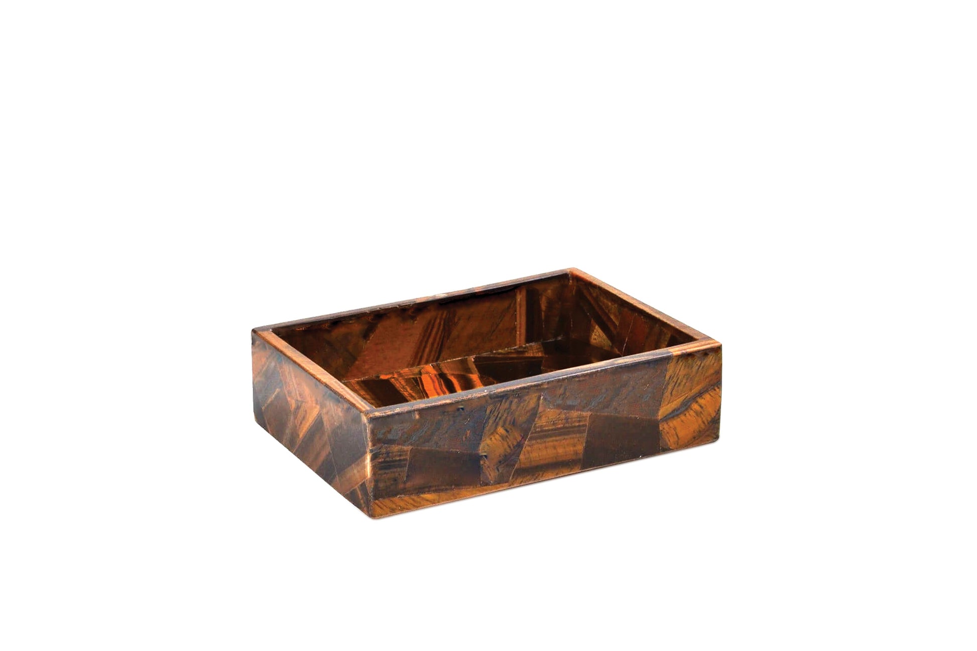 Tiger Eye Soap Dish Taj Gemstone